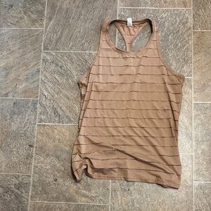 Athleta Tan Striped Women's Tank Top